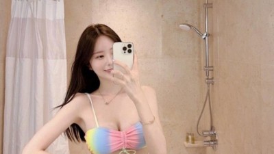 슬랜더 몸매 최상위 S급 뀨우 비키니