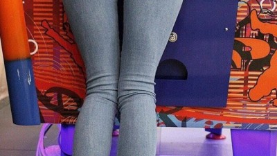 오락실에 간 처자