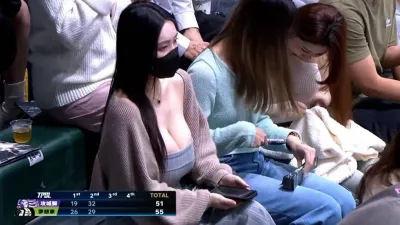 역대급 대만 관중녀 등장