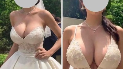 식장갔더니 신부가 이런 드레스 입고 등장하더라