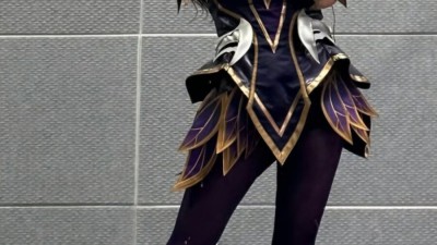 검스 착용.. 코스프레 한 안지현 치어리더